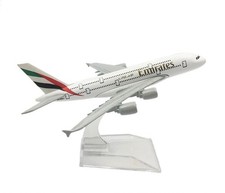 Listing image for 16cm A380 Airbus Emirates Metal Aircraft Plane Model Gift UK
