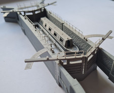 Listing image for Model Railway Miniature Scenery Double Canal Lock kit 1.160 N Gauge Full kit