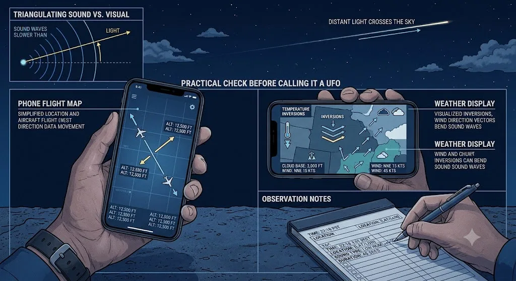 Overview image for A Practical Check Before Calling It a UFO | UFO Noises